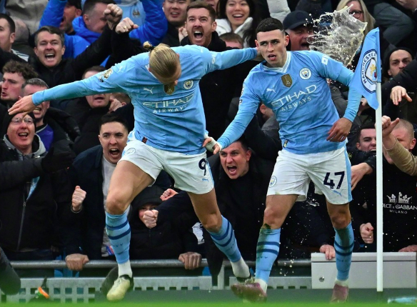  福登替补登场双响，曼城客场逆转布伦特福德显底蕴